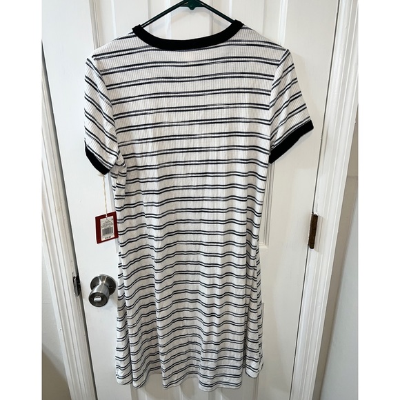 Mossimo Supply Co Black & White Striped T-shirt Dress - Picture 2 of 4